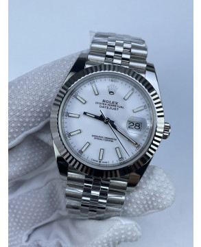 (준비완료/특급배송)NO.3177/롤렉스 데이저스트 41 화이트 바인덱스 126334 QP공장
