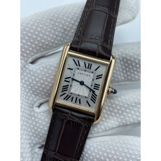 (준비완료/특급배송)NO.3397/AF공장 까르띠에 탱크머스트 25.5미리 라지사이즈 브라운스트랩